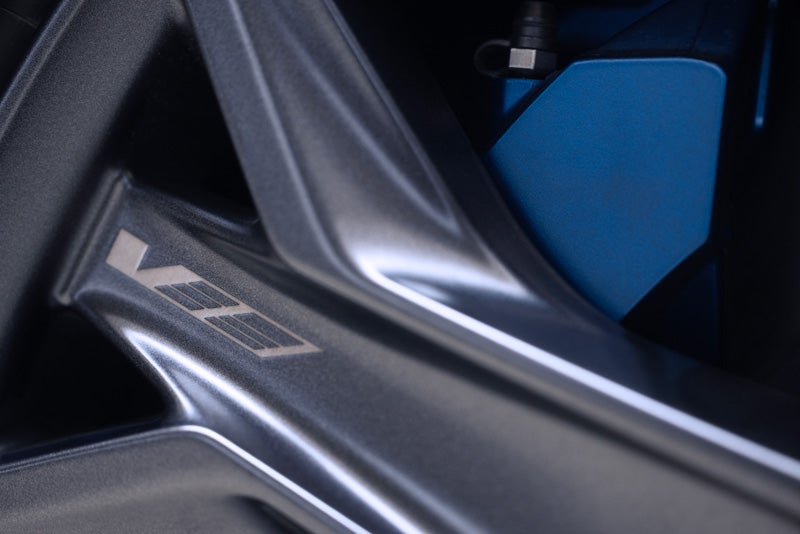 Close-up of the 2026 OPTIQ-V Brembo Performance Front Brakes | Trapp Cadillac in Houma LA